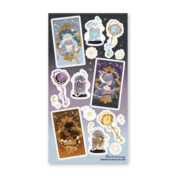 Tarot Card Stickers and Decal Sheets