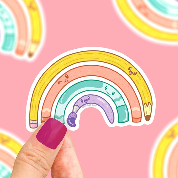 Pastel Rainbow - Rainbow - Sticker