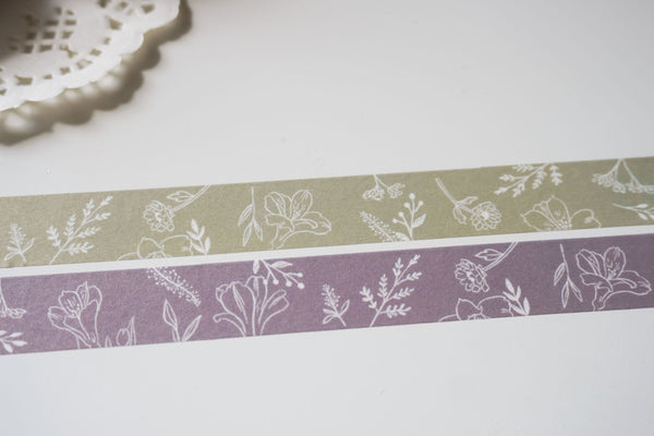 Mauve Princess Lily Washi Tape