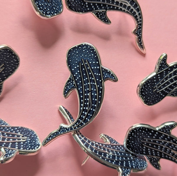 Seaweed Whale Shark Enamel Pin