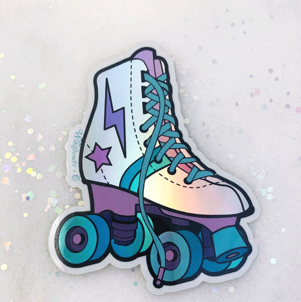 Fuzzy Roller Skate Stickers