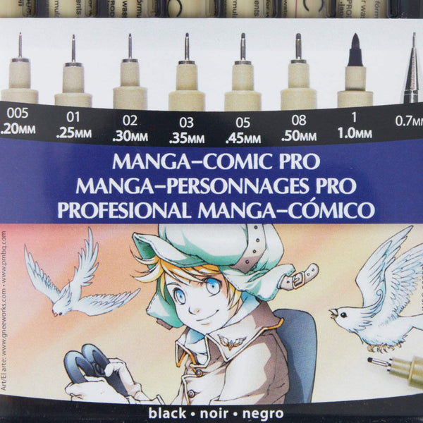 Pigma Manga Comic Pro Pen Set