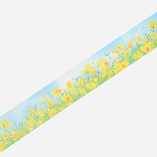 BGM Clear Masking Tape - Falling Flowers