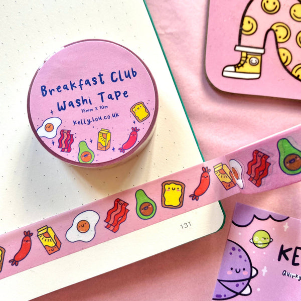 Breakfast Foods Washi Tape — Sylvia Draws Shop - Adorable Gifts