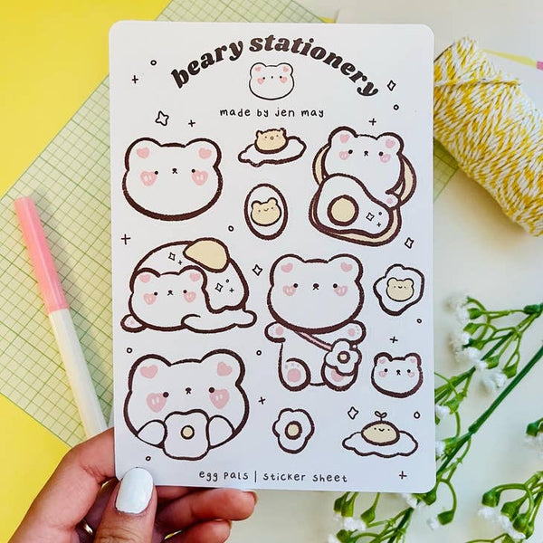 Pen Pals Vinyl Sticker Sheet Happy Mail Stickers Kawaii Stickers Cute  Stationery Planner Stickers Bujo Waterproof Stationery 