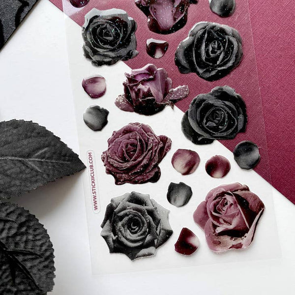 Elegant Roses Flower Sticker