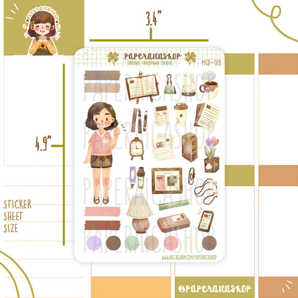 Aesthetic girly cute Journal sticker pack | Sticker