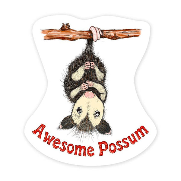 Possum Stickers Positive Stickers for Adults Cartoon Glass Small Object  Stickers Luggage Guitar Toddler Christmas Stickers