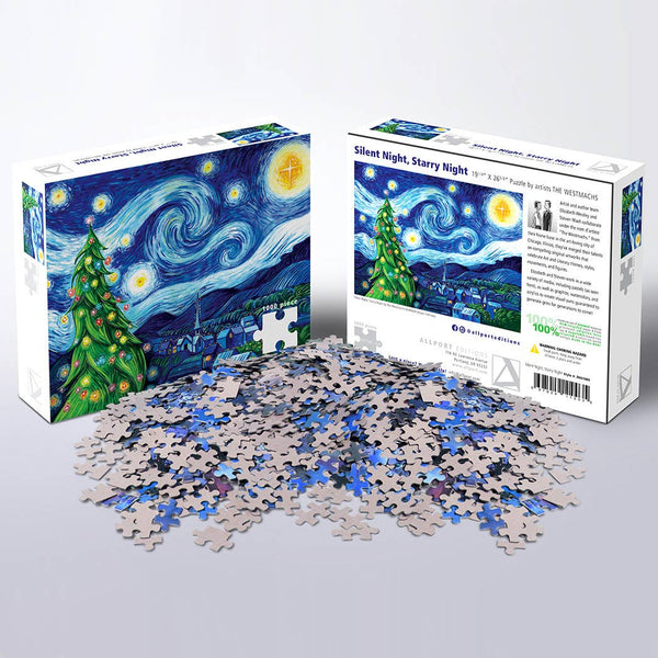 Starry Night Puzzle 1000 Pieces Van Gogh Puzzle 1000 Piece Puzzles for  Adults Ar