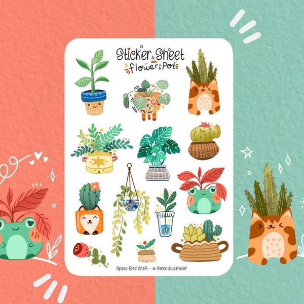 Sticker Sheet - Wildflower, Planner Stickers
