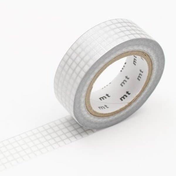 White Grid Washi Tape