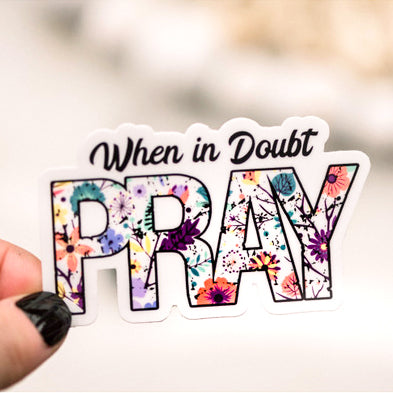 3 Pray the Doubt Out Sticker, Pray Stickers, Christian Sticker, Faith  Sticker, Prayer Sticker, Pray Decal, Prayer Stickers, 695 