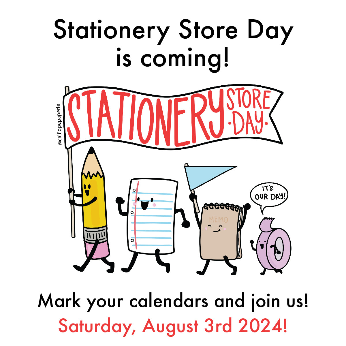 Stationery Store Day at Little Craft Place - August 3 & 4