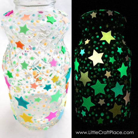 DIY Glow-in-the-dark Jar for Summer Camp or Halloween