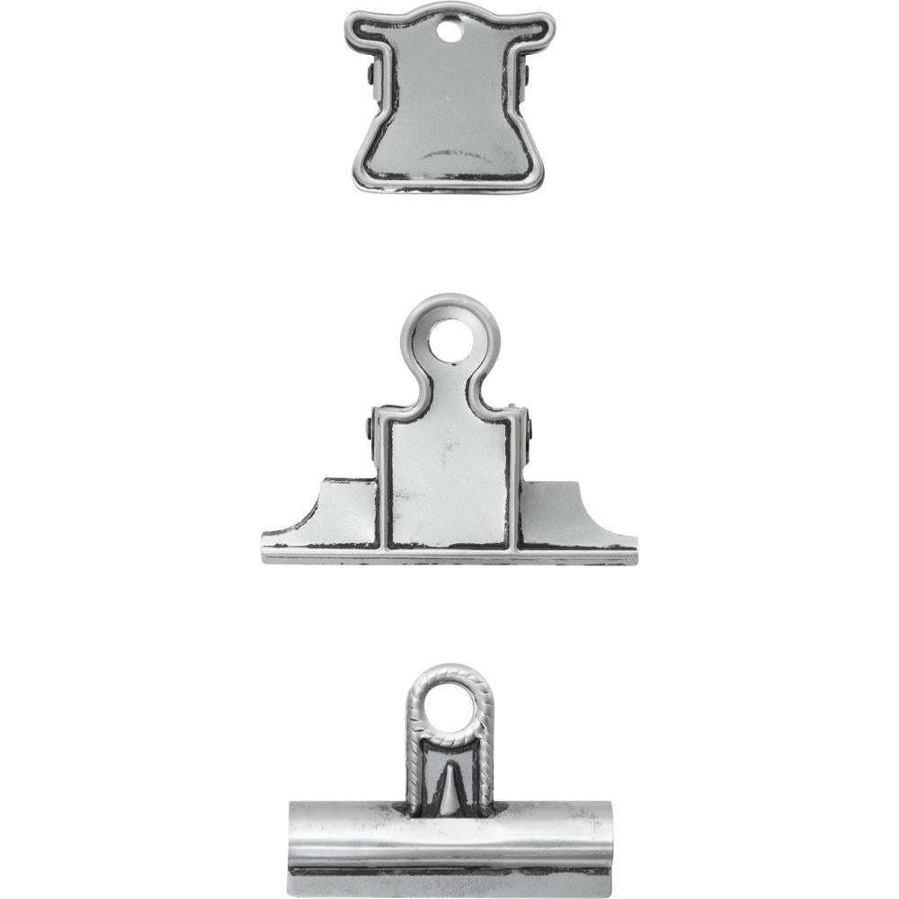 Idea-Ology Metal Vintage Clips 3/Pkg