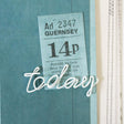 Perfect, Memories & Today In White Word Clips 3/Pkg