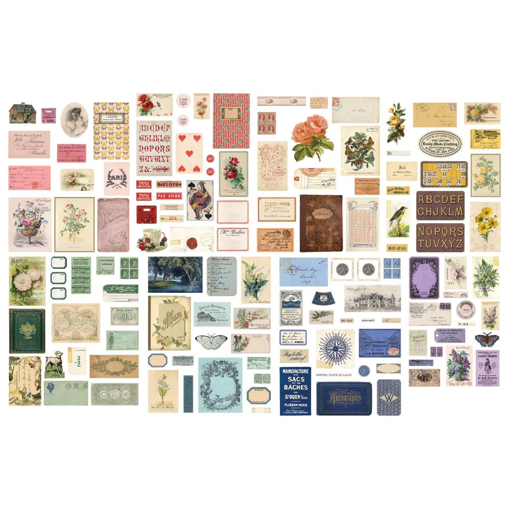 Palette Tiny Die-Cuts Ephemera Pack 136/Pkg