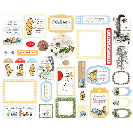 Frames & Tags - Winnie The Pooh Ephemera 33/Pkg