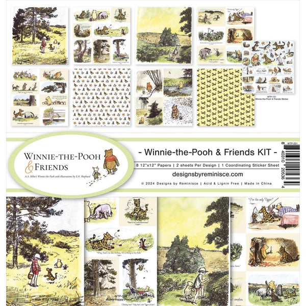 Reminisce Collection Kit 12"X12" - Winnie The Pooh And Friends