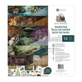 Bloc de papel de doble cara Prima Marketing de 12" x 12", paquete de 14 - Nature Academia 