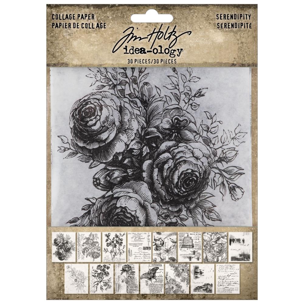 Collage de ideas de Tim Holtz Papel Serendipity