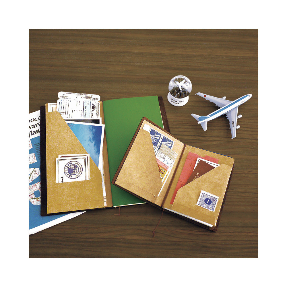 Cuaderno de viaje 010 Carpeta de papel Kraft (tamaño pasaporte)