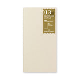 TRAVELER'S Notebook 013 Lightweight Paper Notebook (Regular Size)