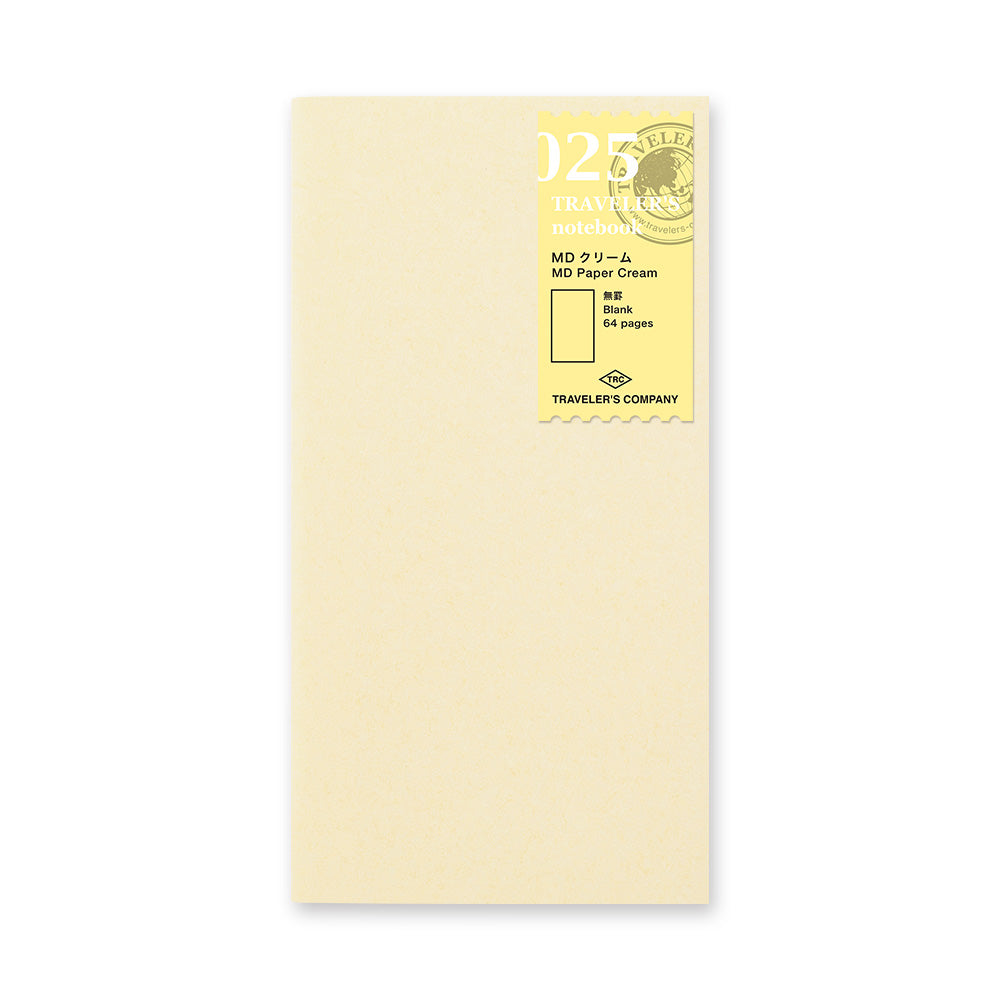 TRAVELER'S Notebook 025 MD Paper Cream (Regular Size)