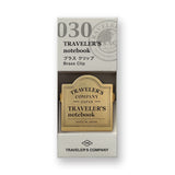 Traveler's Company 030 Brass Clip TRC Logo