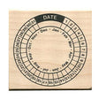 Circular Calendar Rubber Stamp