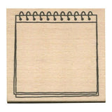 Spiral Bound Memo Pad Rubber Stamp