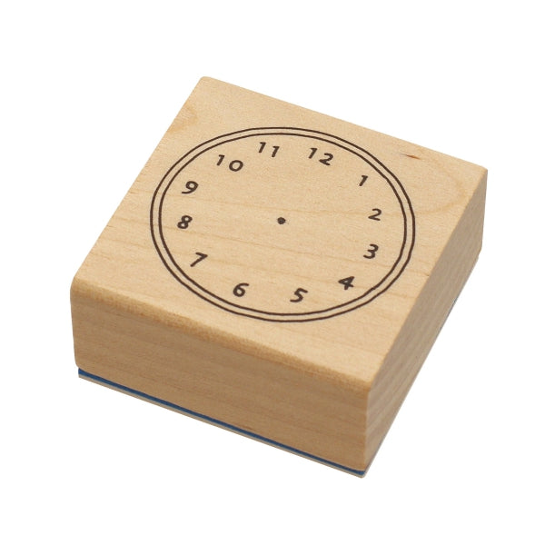 Clock Rubber Stamp