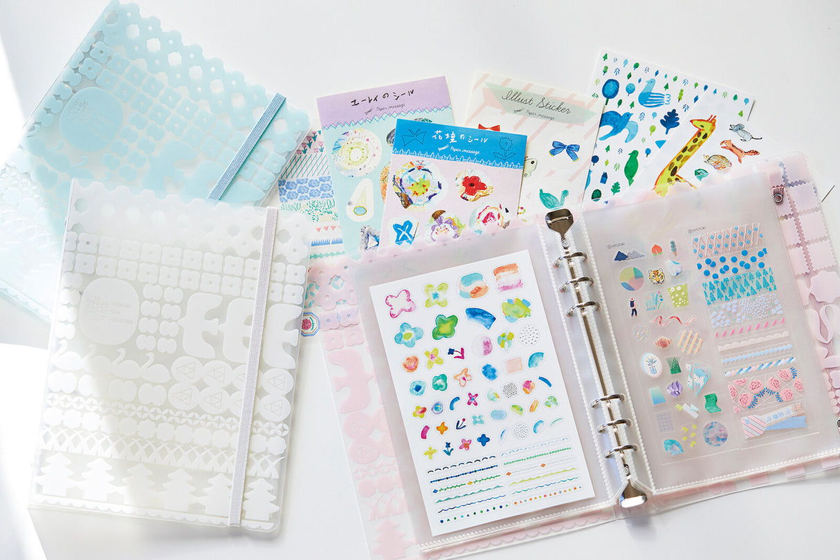 OTONA Sticker File Binder Type Blue A5