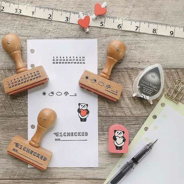 Calendar Rubber Stamp