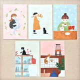 Mariko Fukuoka Meow Postcard Set