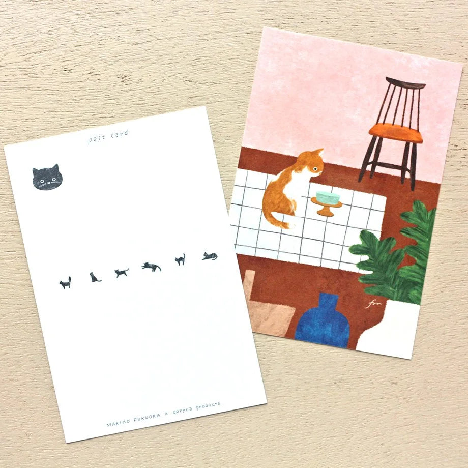 Mariko Fukuoka Meow Postcard Set