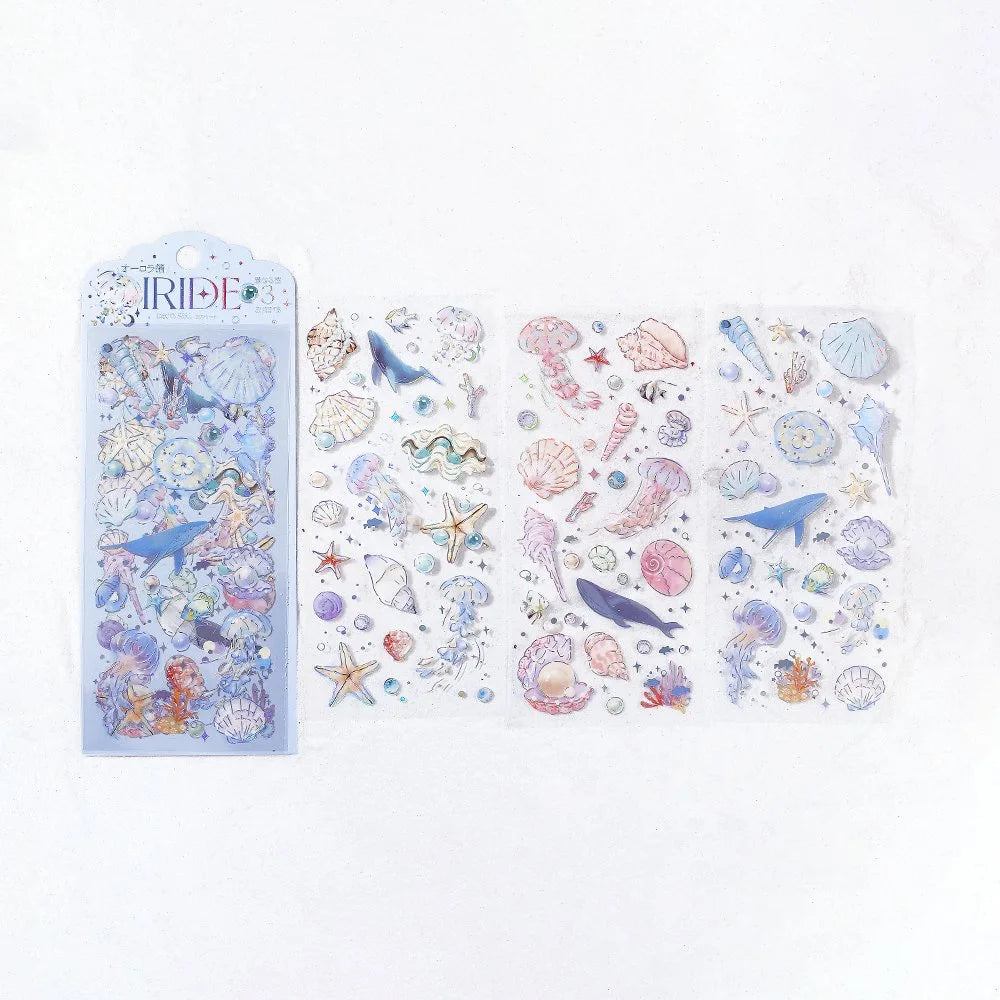 IRIDE Ocean PET Sticker - 3 sheets