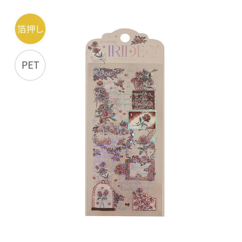 IRIDE Rose PET Sticker - 3 sheets