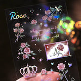 IRIDE Rose PET Sticker - 3 sheets