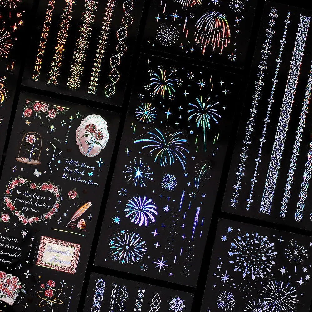 IRIDE Fireworks PET Sticker - 3 sheets