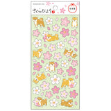 Cherry Blossom Shiba Inu Sticker