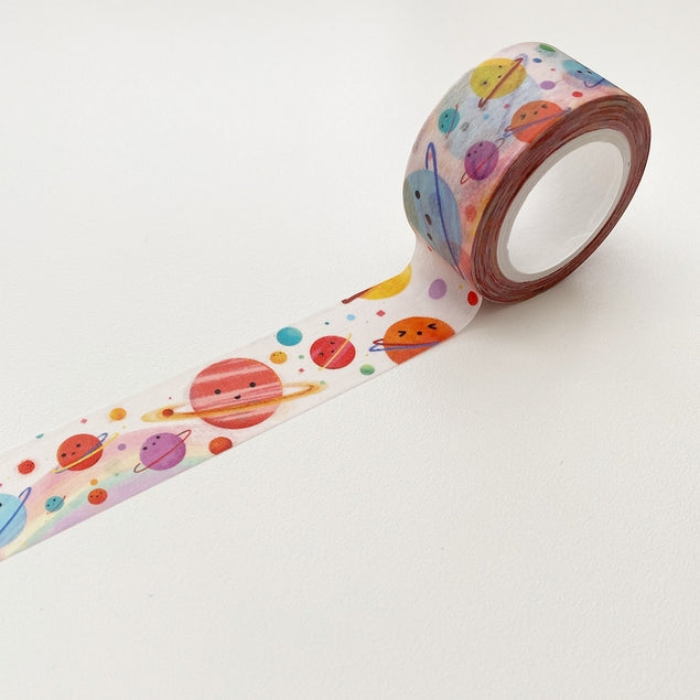 Hula Universe White Washi Tape