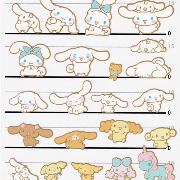 Pegatinas de Sanrio Cinnamoroll