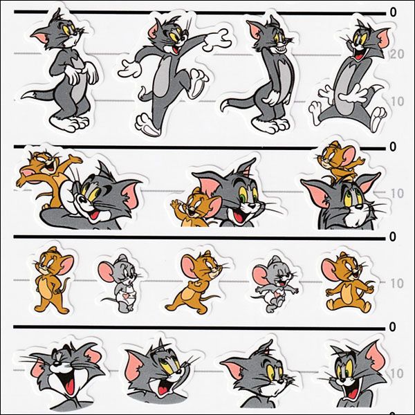 Tom and Jerry Sticker