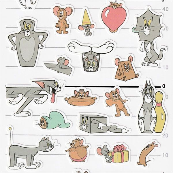 Tom and Jerry Characters Sticker