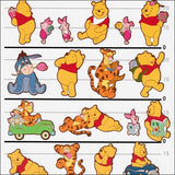 Pegatinas de personajes de Winnie the Pooh de Disney