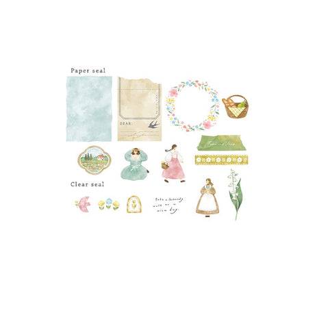 Mignon Feuille Sticker Flakes - Picnic