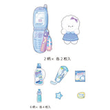 Bichon Frise Flake Sticker Gyutsume Keychain