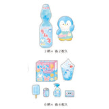 Penguin Flake Sticker Gyutsume Keychain