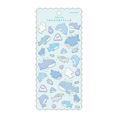 Fuzzy Ocean Friends Sticker Sheet